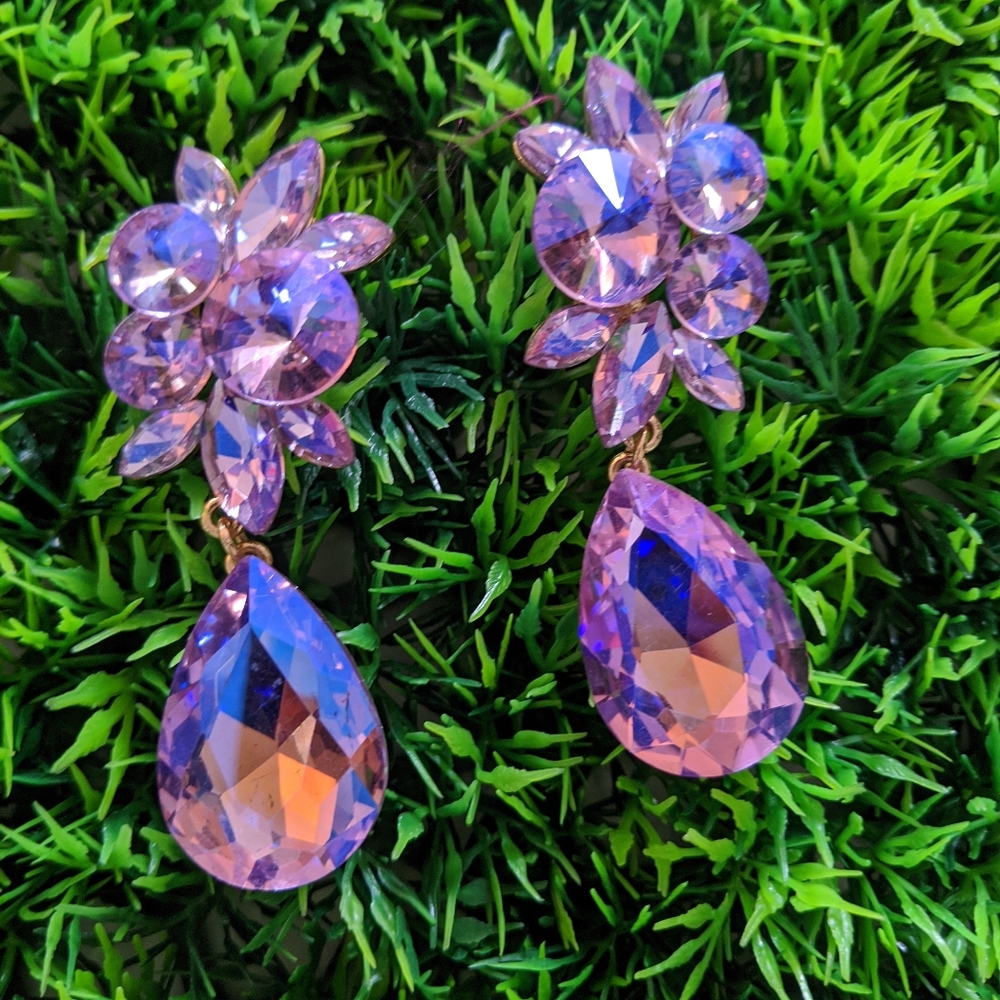 Designer crystal earrings